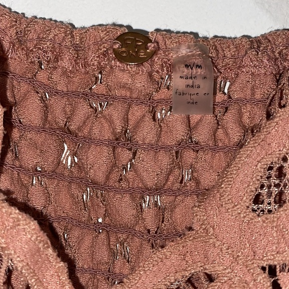 Free people one Adella Dusty Rose Lacy dress size medium - Picture 6 of 12